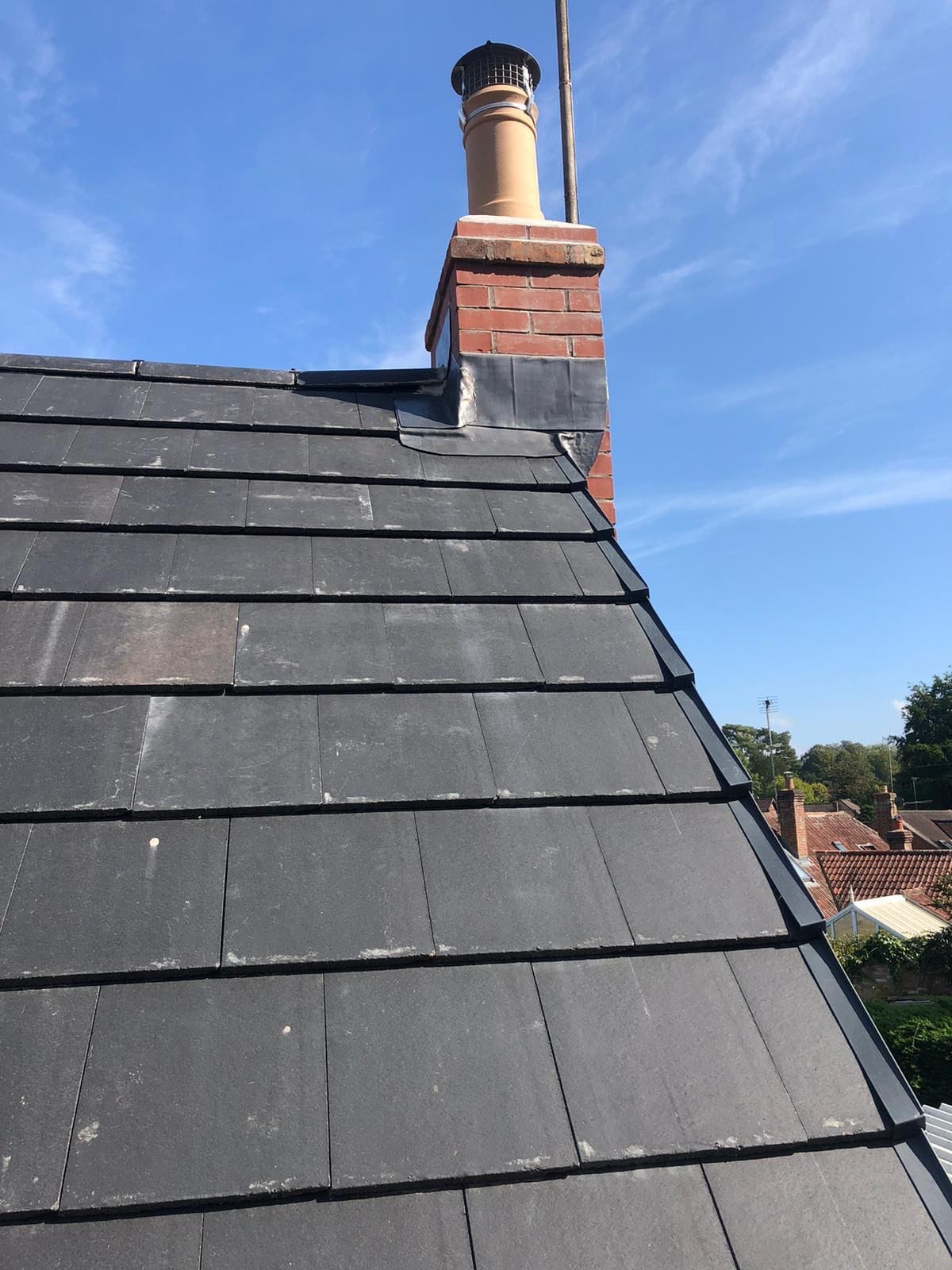 Chimney repair work